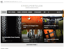 Tablet Screenshot of cykelportalen.dk